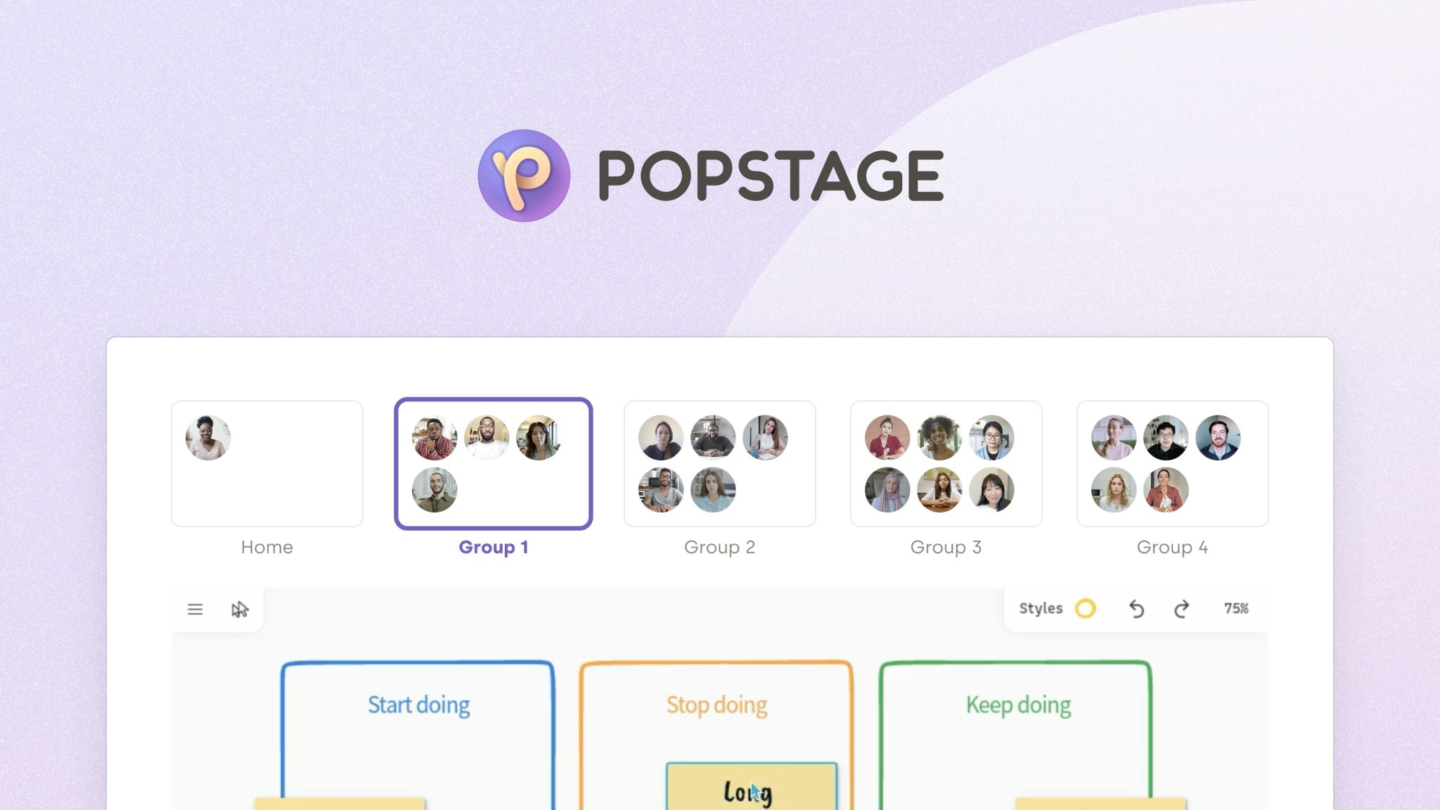 PopStage built all kinds of collaborative experiences with tailored permissions for their users using Liveblocks